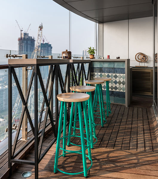 Balcony design for big balcony in your house - Beautiful Homes